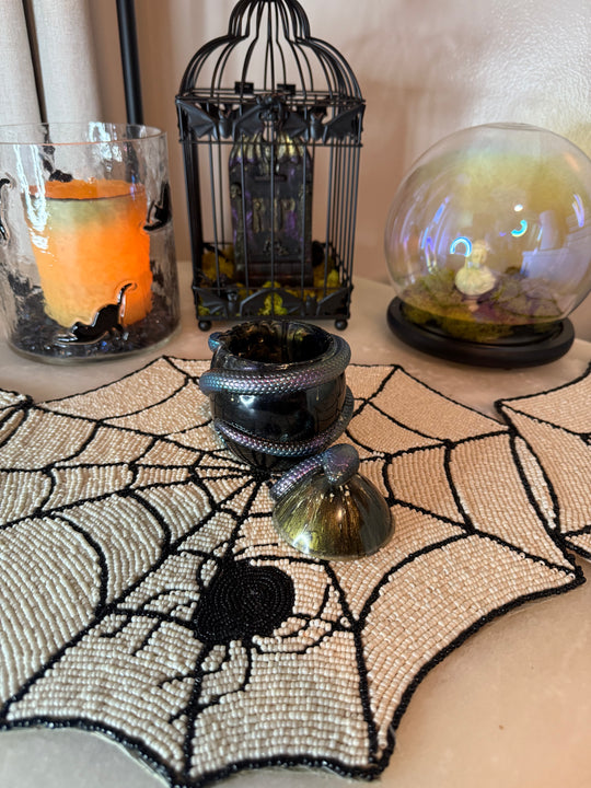 “Black and Gilded Iridescent” Nagini Jar