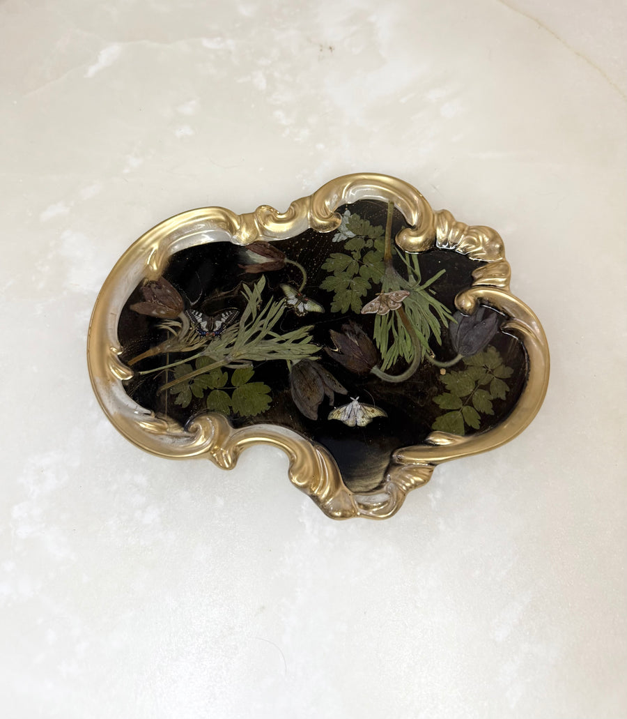 “Dark Moth" Baroque Tray