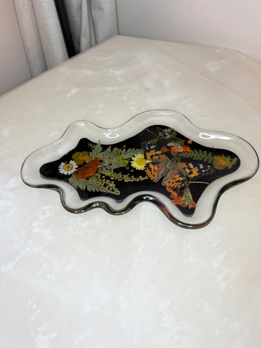 "Dark Butterfly" Squiggle Tray