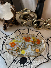 “Snake in the Garden” Artisan Long Tray