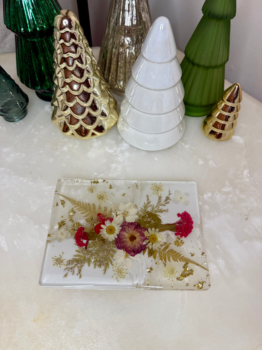 “Red Floral Holiday” Chevre Board