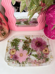 Pink Floral "Sofia" Tray