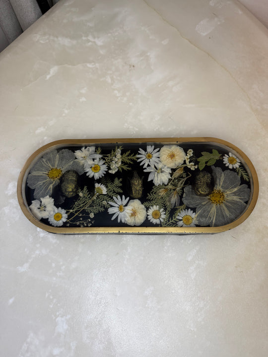 “Gold Gothic Cameo” Long Pill Tray