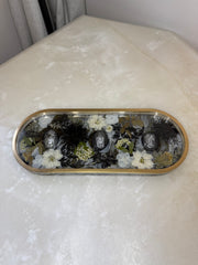 “Silver Gothic Cameo” Long Pill Tray