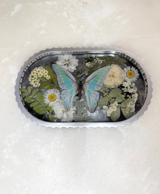 “Silver Butterfly" Scallop Tray