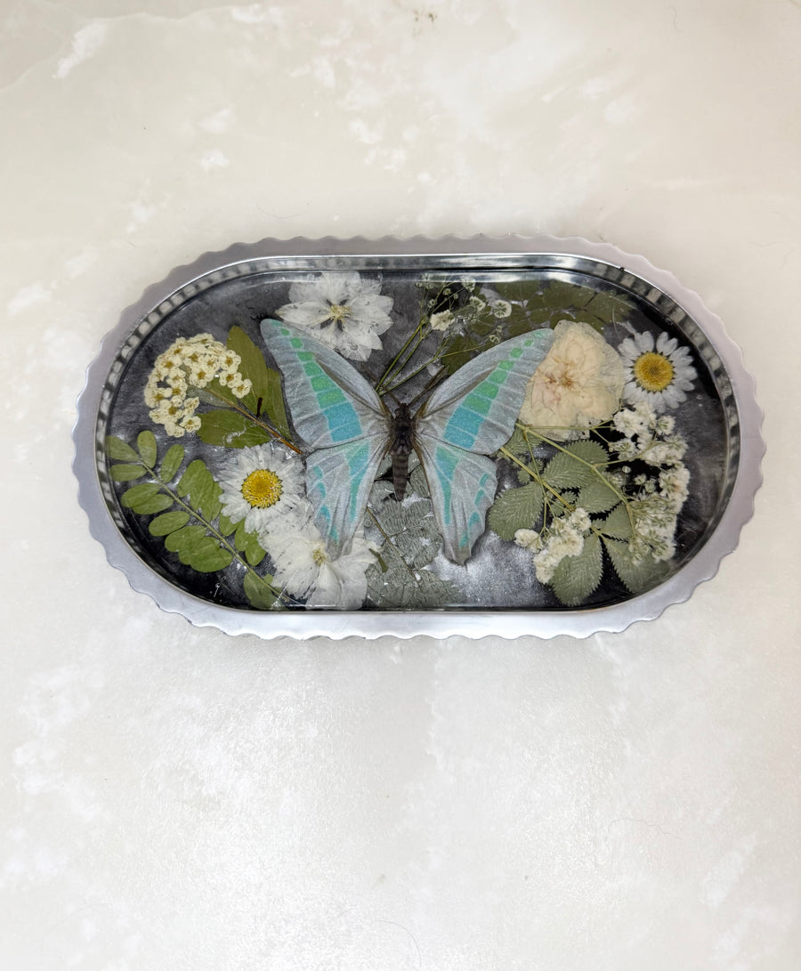 “Silver Butterfly" Scallop Tray