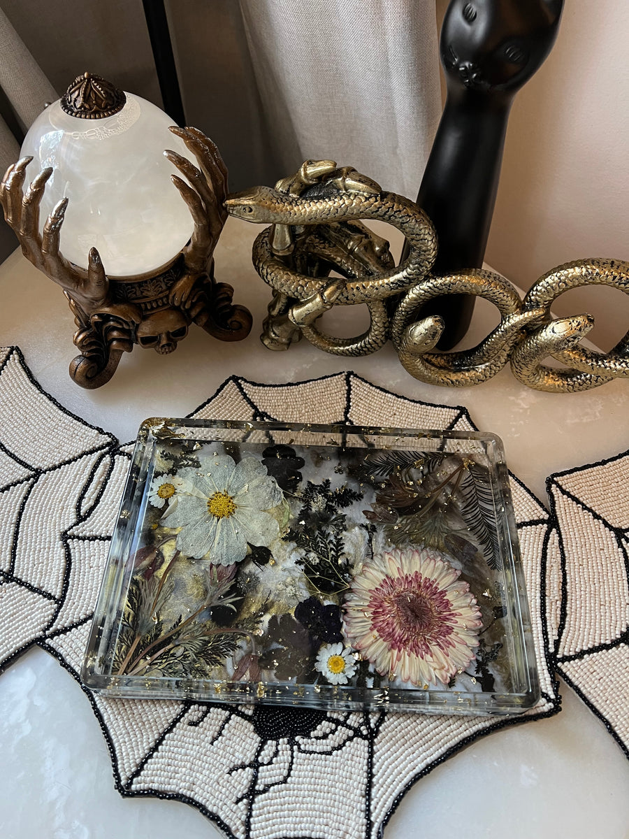 “Midnight Floral” Valentina Tray