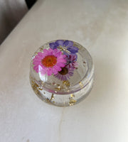 "Pink + Purple Floral" Ring Jar