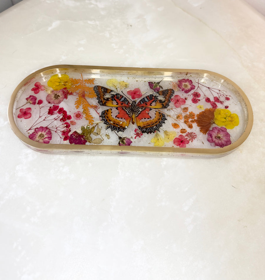 “Fall Butterfly” Long Pill Tray