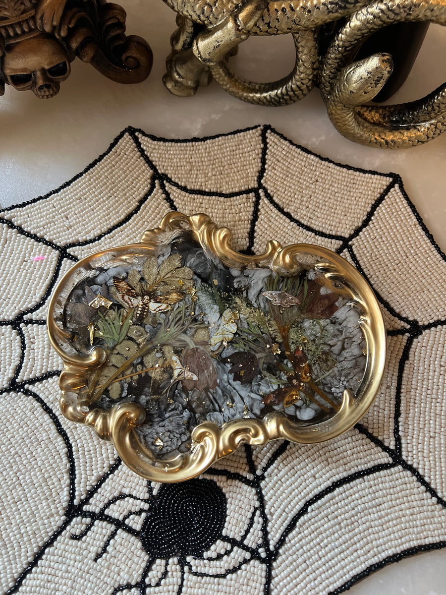 “Deadhead Moth" Baroque Tray