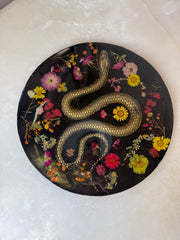 “Autumn Nagini” Round Brie Board