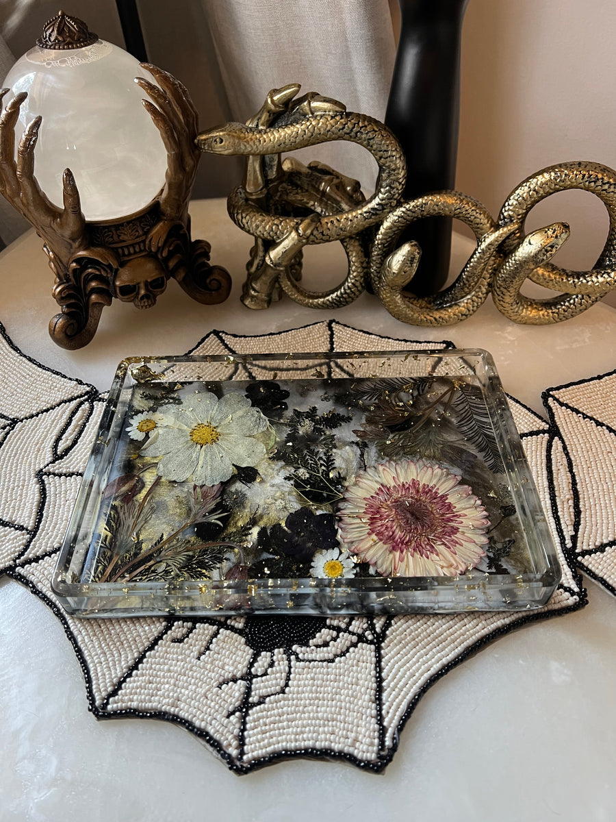 “Midnight Floral” Valentina Tray