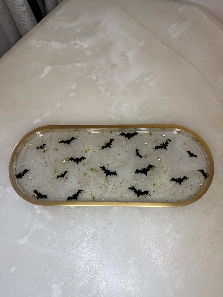 “I love Halloween - It's BATS” Long Pill Tray