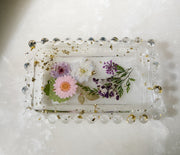 Pink + Purple Floral "La Perla" Tray