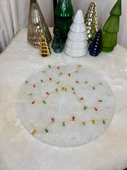 “Holiday Lights” Round Brie Board
