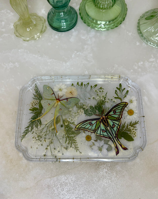 Luna Moth Floral Sofia Tray