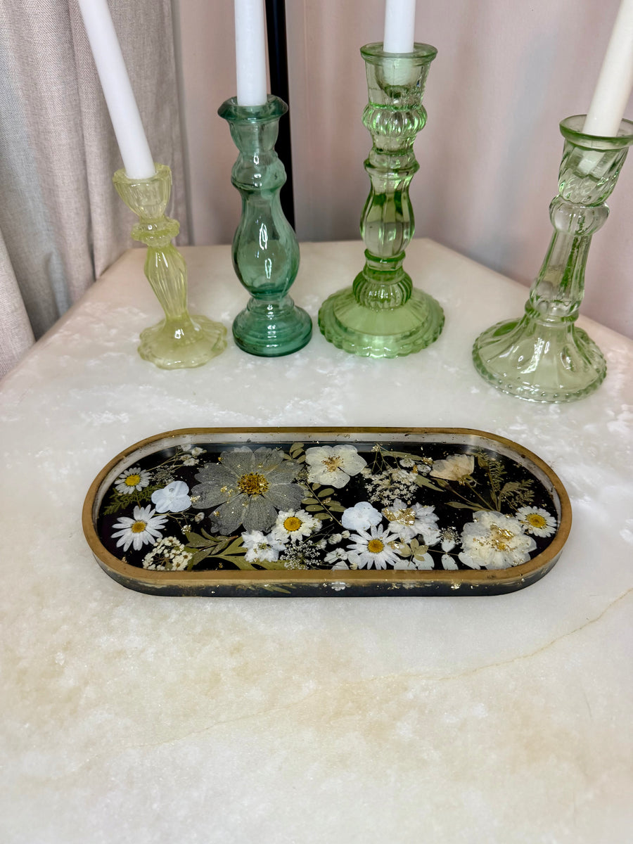 Dark Daisy Long Pill Tray