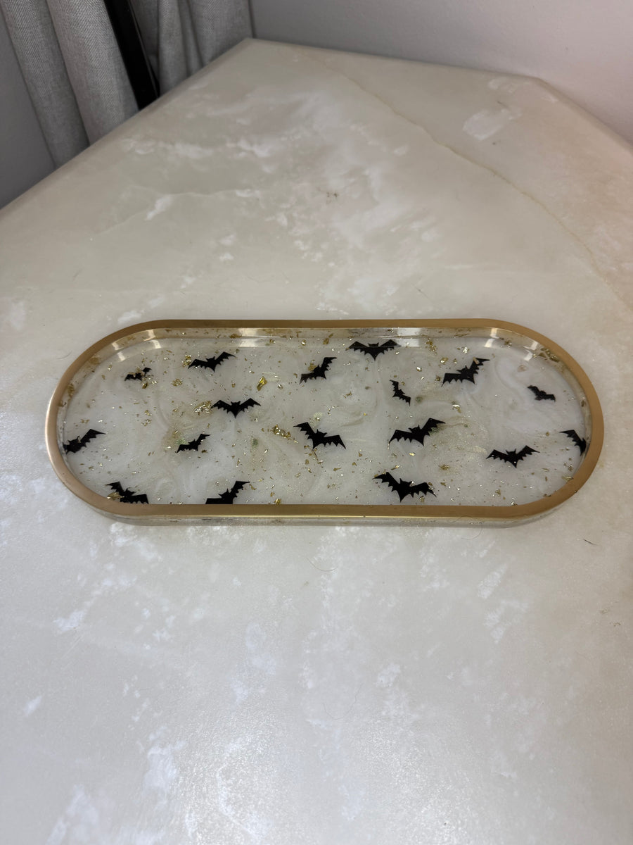“I love Halloween - It's BATS” Long Pill Tray