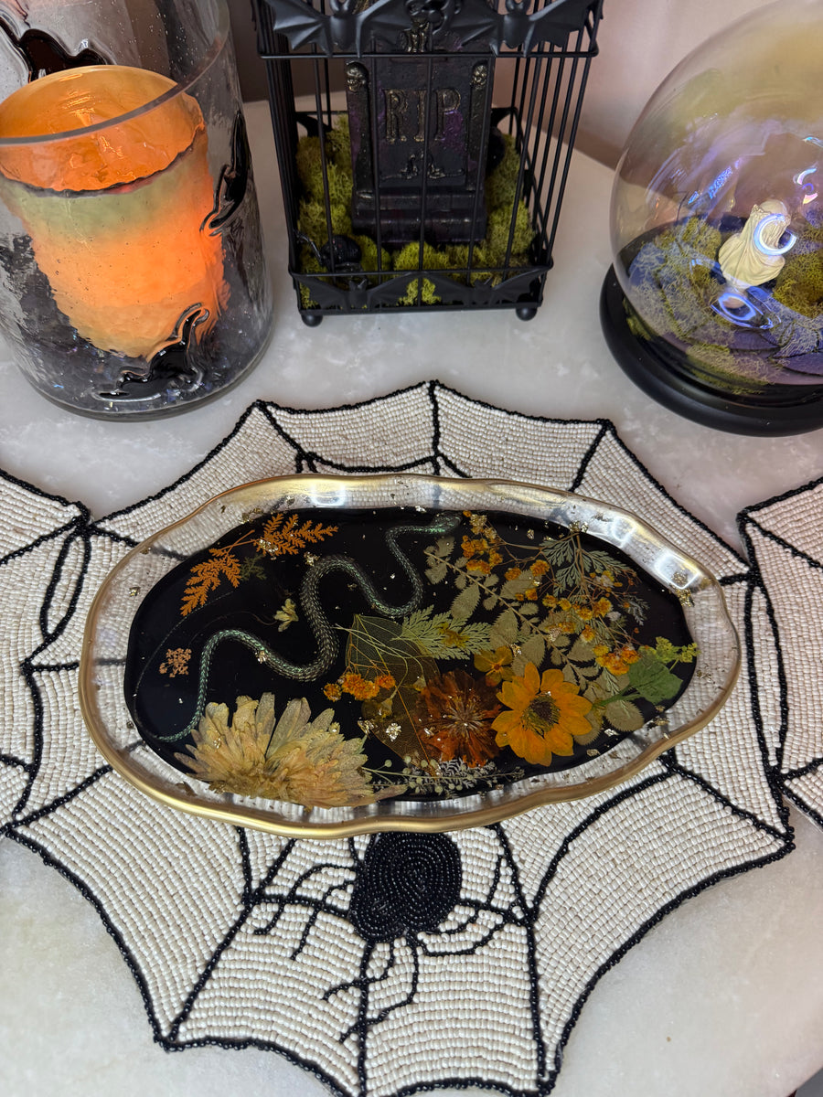 “Dark Nagini” Artisan Long Tray