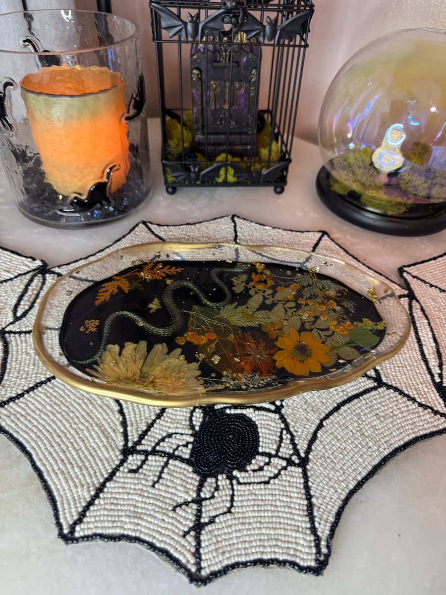 “Dark Nagini” Artisan Long Tray