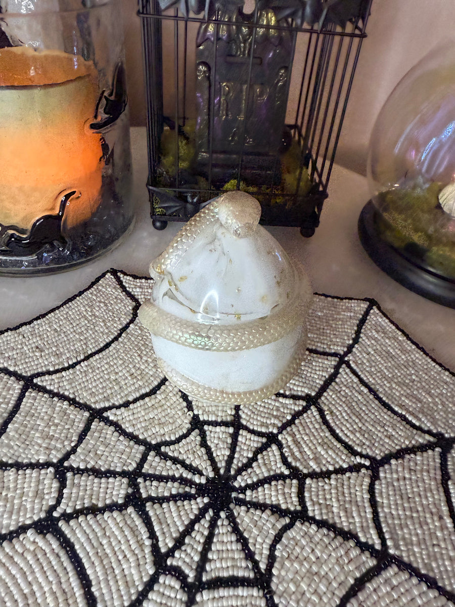 “Iridescent Blanco” Nagini Jar