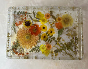 Orange Floral "Valentina" Tray