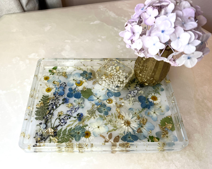 Hydrangea Floral "Valentina" Tray