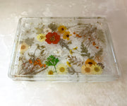 Orange Floral "Valentina" Tray