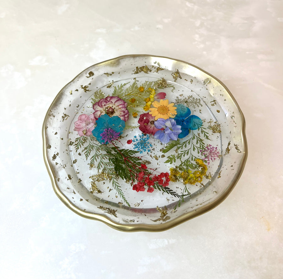 Wildflower Artisan Round Tray