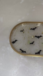 “I love Halloween - It's BATS” Long Pill Tray