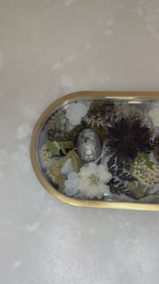 “Silver Gothic Cameo” Long Pill Tray
