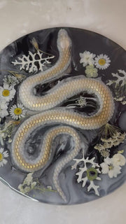 “White Nagini” Round Brie Board