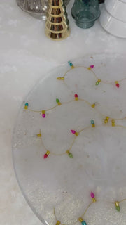 “Holiday Lights” Round Brie Board