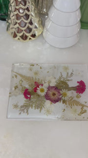 “Red Floral Holiday” Chevre Board