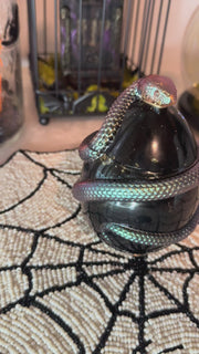 “Black and Iridescent” Nagini Jar