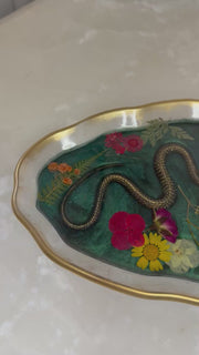 “Verde Nagini” Artisan Long Tray