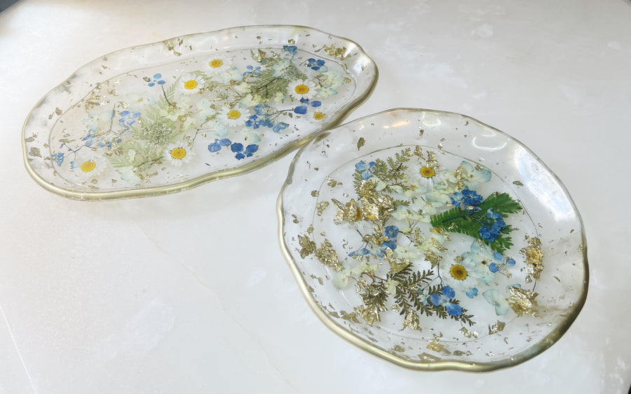Hydrangea Artisan Round Tray