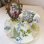 Hydrangea Floral Round Brie Board
