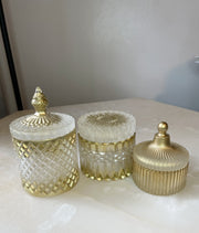 "Golden Age" Iridescent Nouvelle Jar