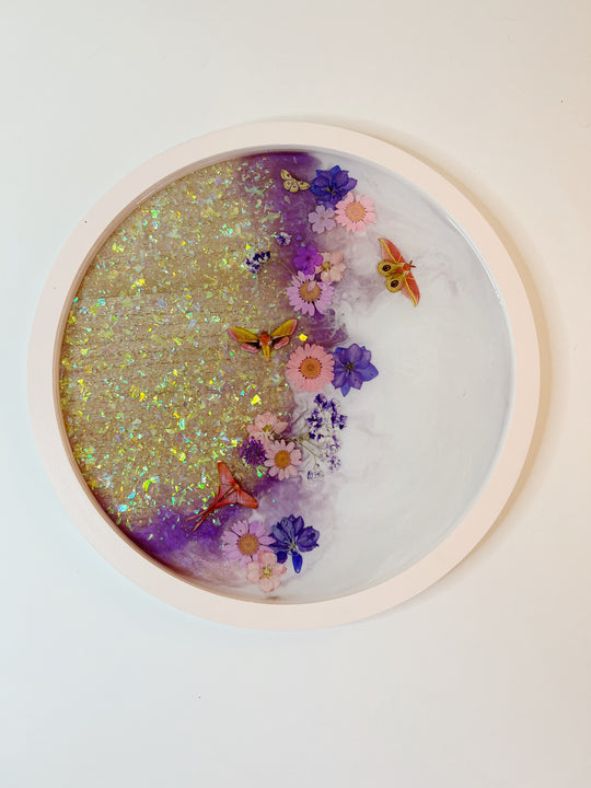 "Iridescent Butterfly" Round Board