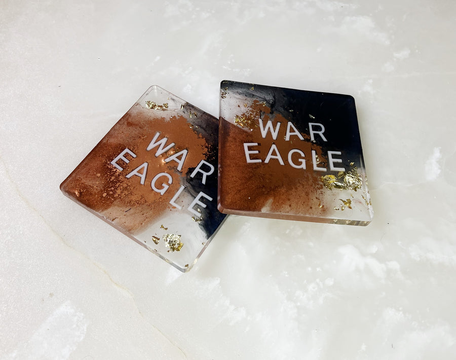 "War Eagle" Square Coaster