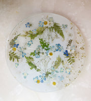 Hydrangea Floral Round Brie Board
