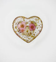 “Pink + Purple” Floral Heart Ring Dish