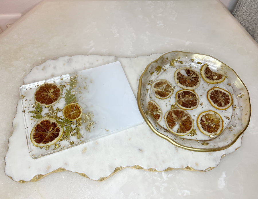 "When Life Gives You Lemons" Artisan Round Tray