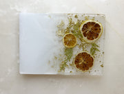 "When Life Gives You Lemons" Rectangular Chevre Board