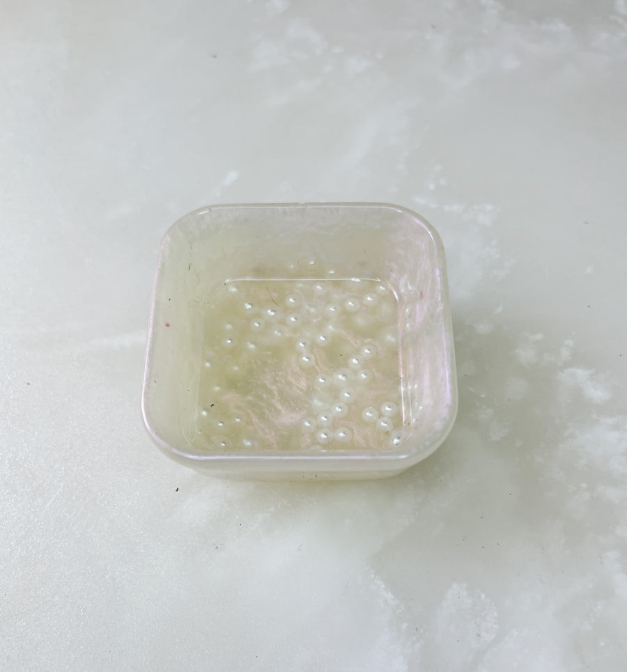 "Iridescent Pearl" Square Ring Dish