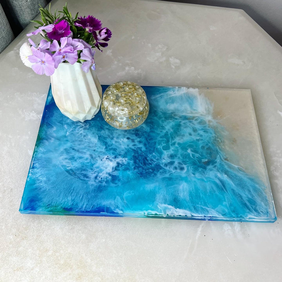 Beach Bum Rectangular Brie Board